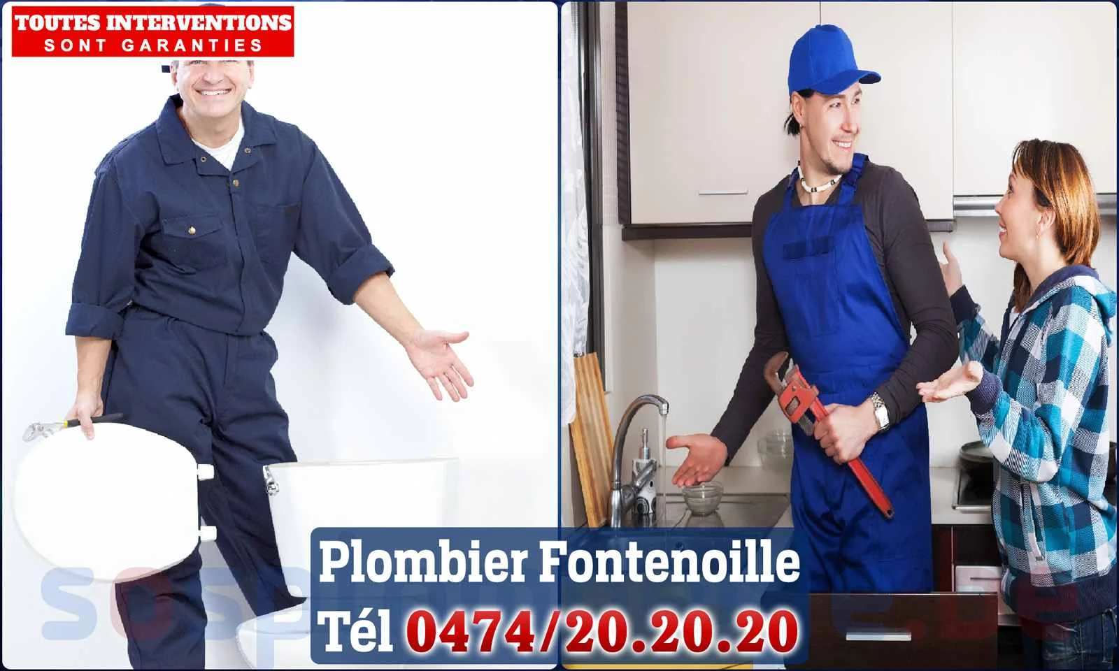SOS Plomberie - Plombier Fontenoille pour installation et
                    réparation