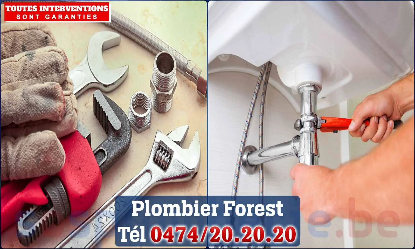 SOS Plomberie - Plombier Forest pour installation et réparation