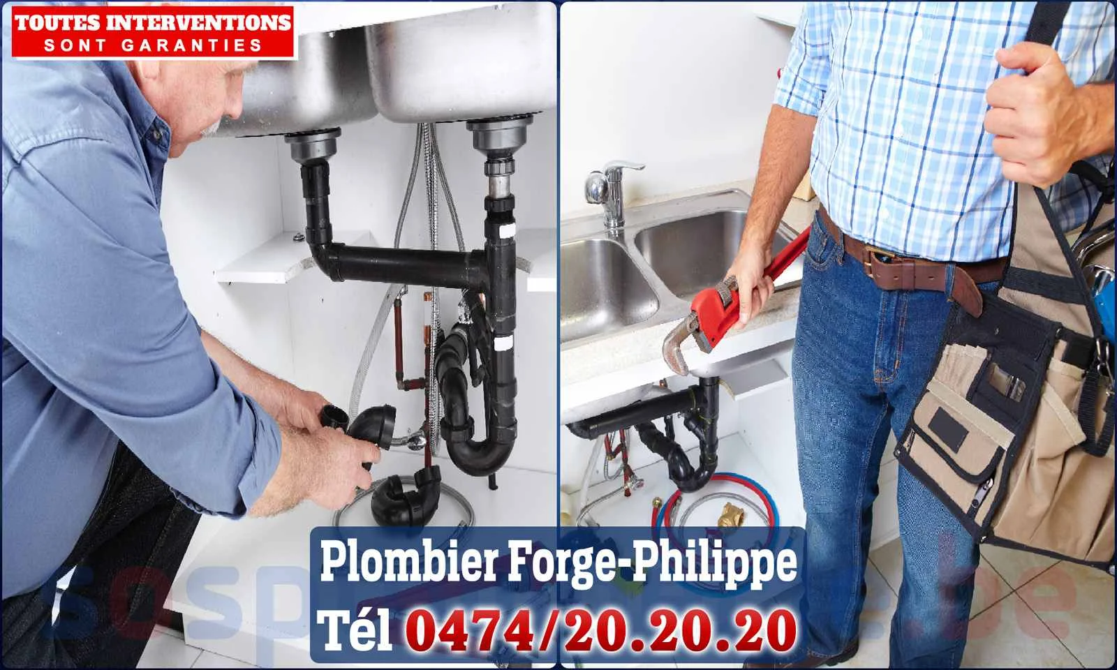 SOS Plomberie - Plombier Forge-Philippe pour installation et
                    réparation