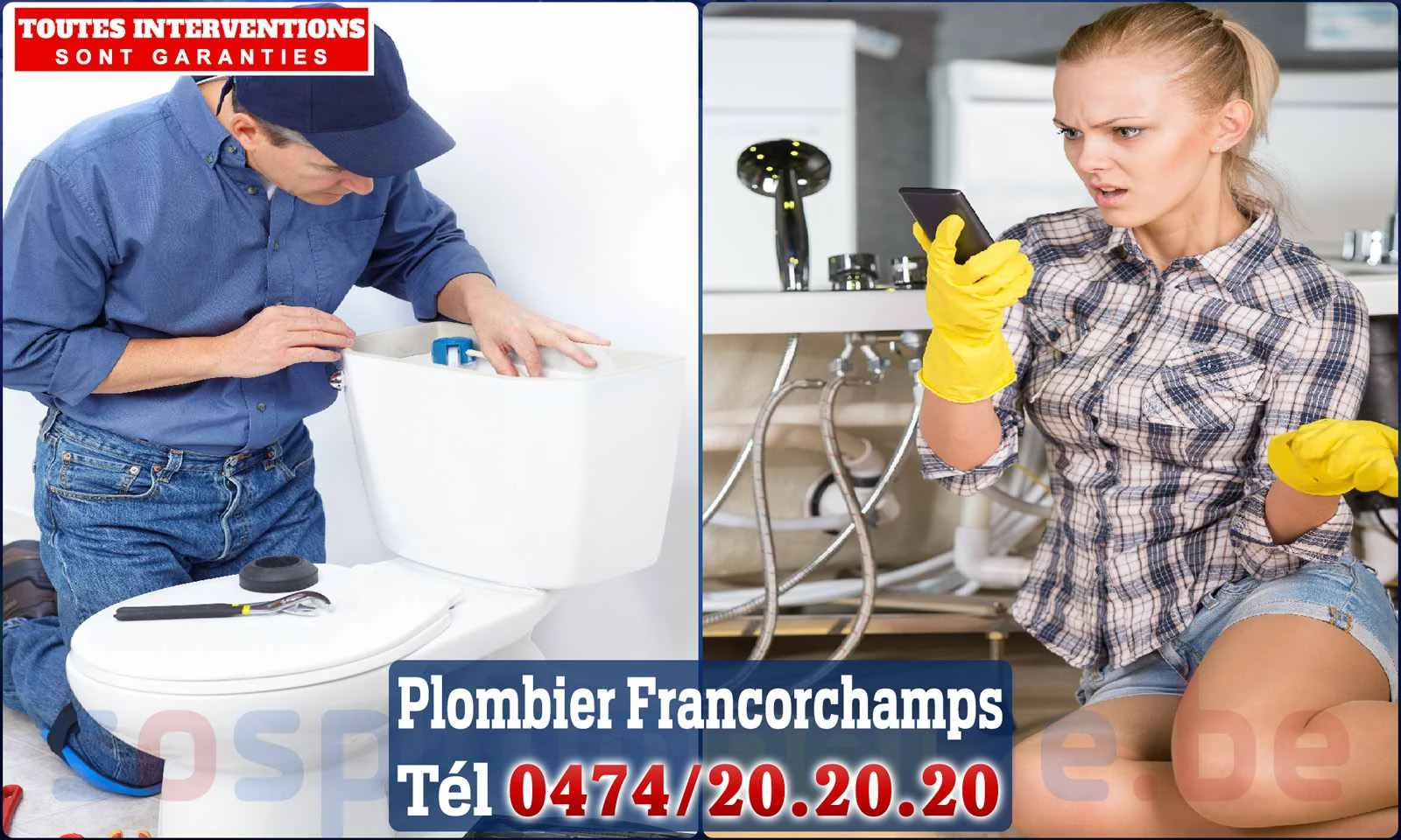 SOS Plomberie - Plombier Francorchamps pour installation et
                    réparation