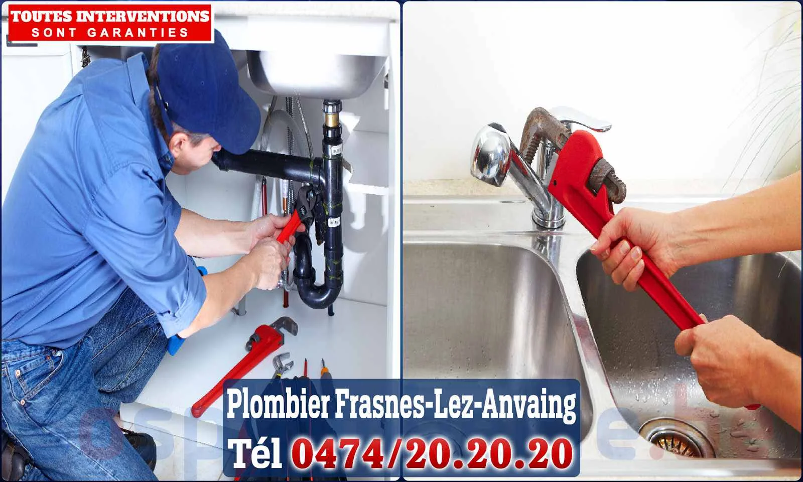 SOS Plomberie - Plombier Frasnes-lez-Anvaing pour installation et réparation