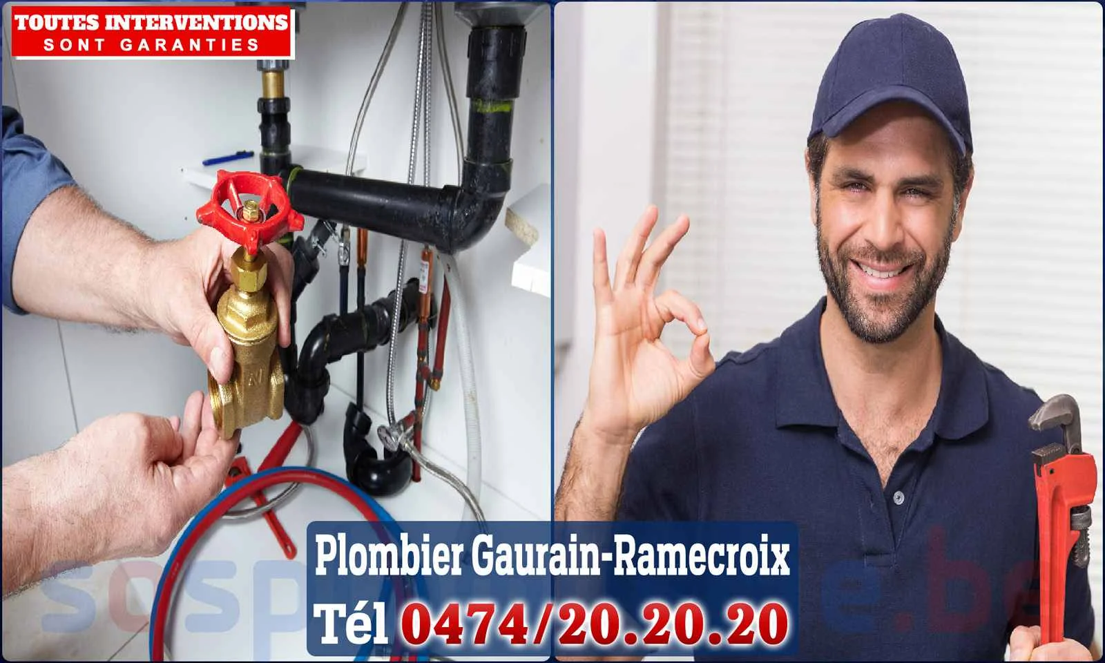 SOS Plomberie - Plombier Gaurain-Ramecroix pour installation et
                    réparation