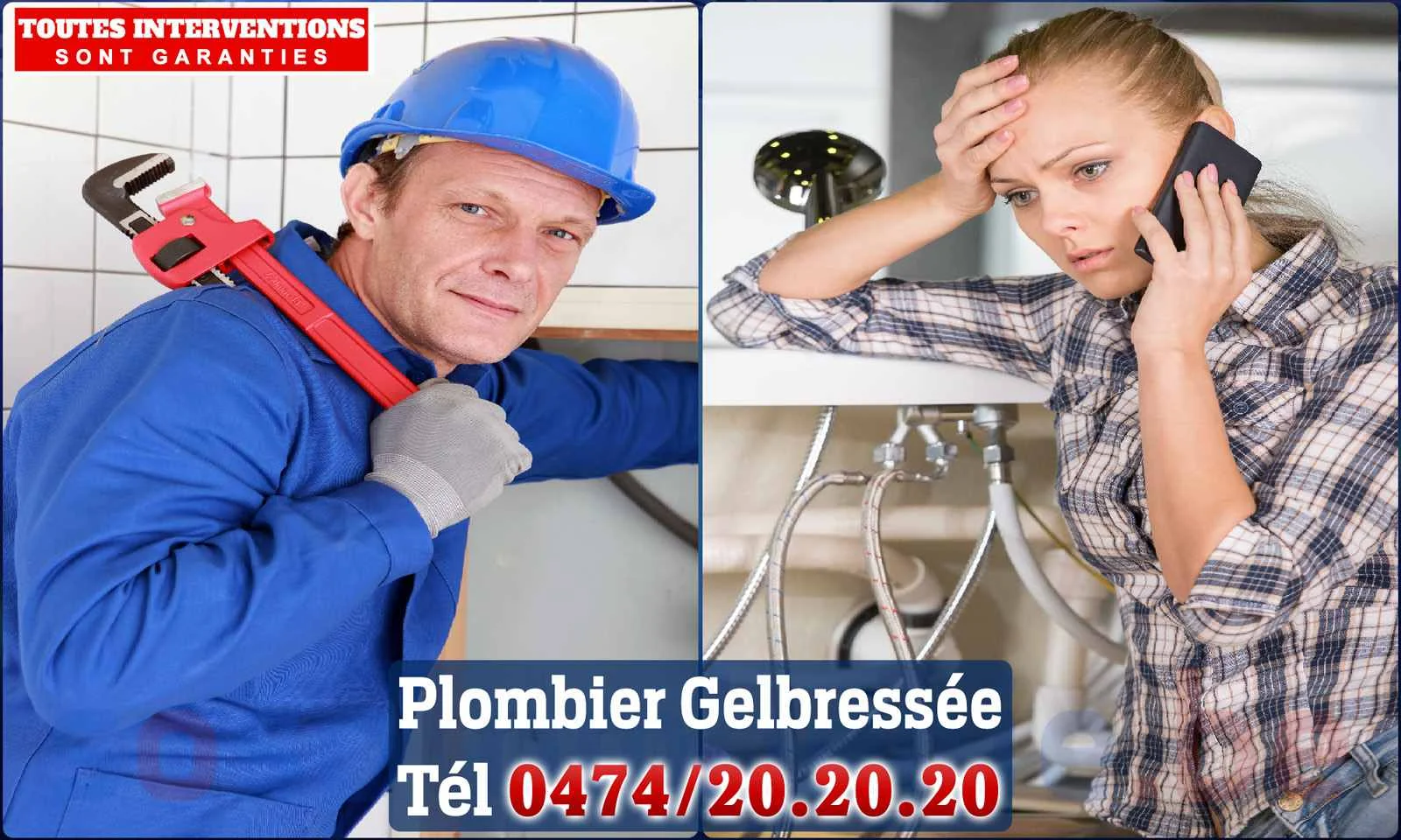 SOS Plomberie - Plombier Gelbressée pour installation et
                    réparation