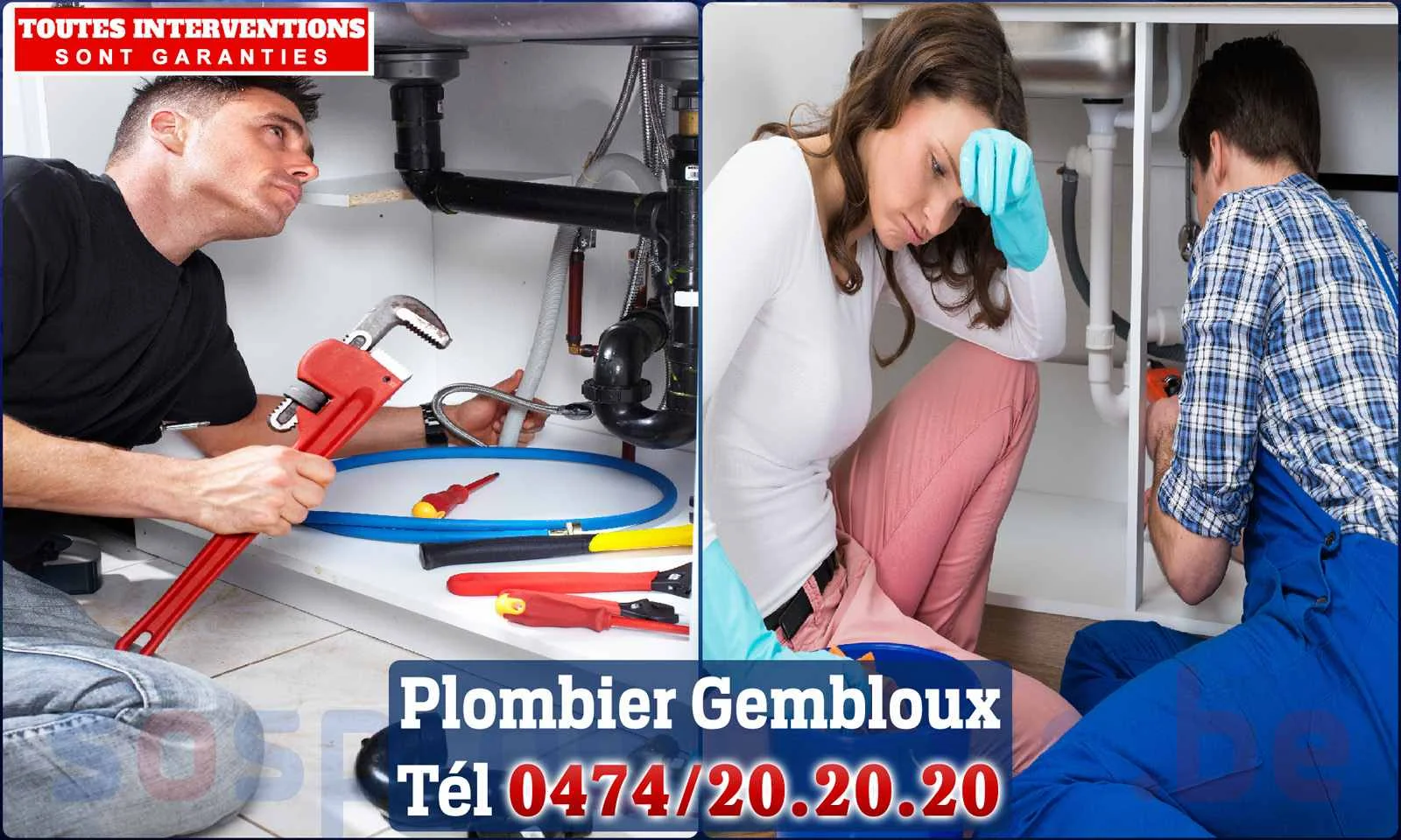 SOS Plomberie - Plombier Gembloux pour installation et réparation