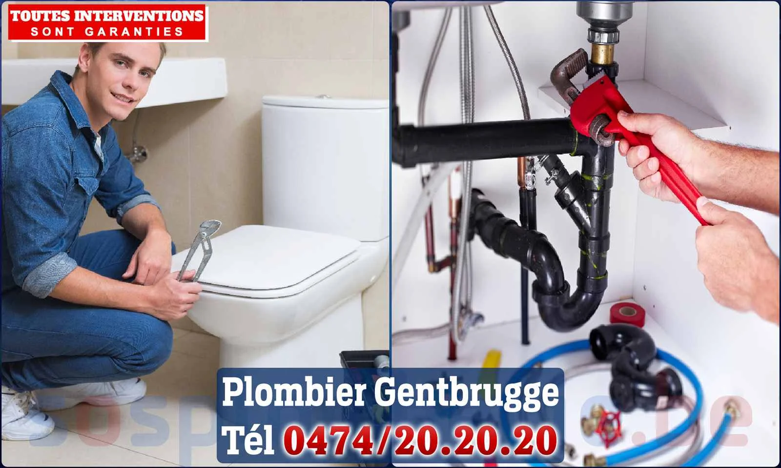 SOS Plomberie - Plombier Gentbrugge pour installation et
                    réparation