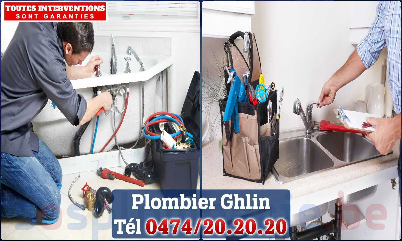 SOS Plomberie - Plombier Ghlin pour installation et
                    réparation