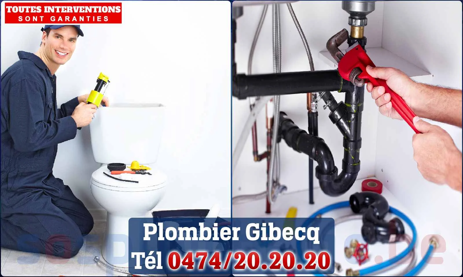 SOS Plomberie - Plombier Gibecq pour installation et
                    réparation