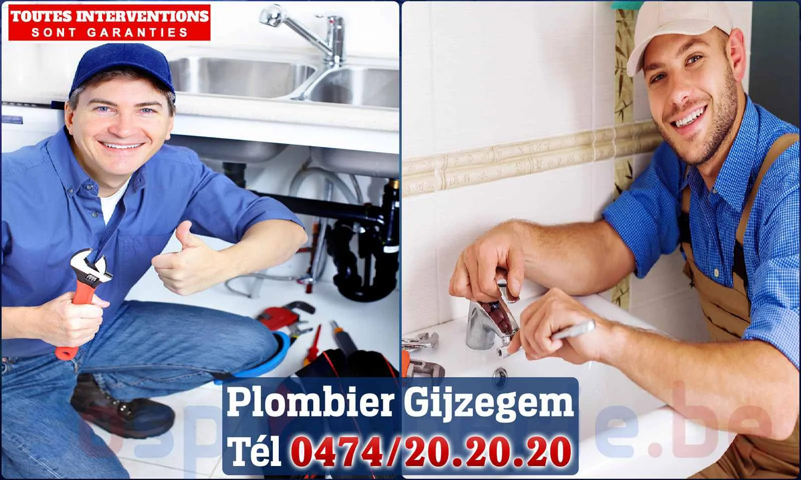 SOS Plomberie - Plombier Gijzegem pour installation et
                    réparation