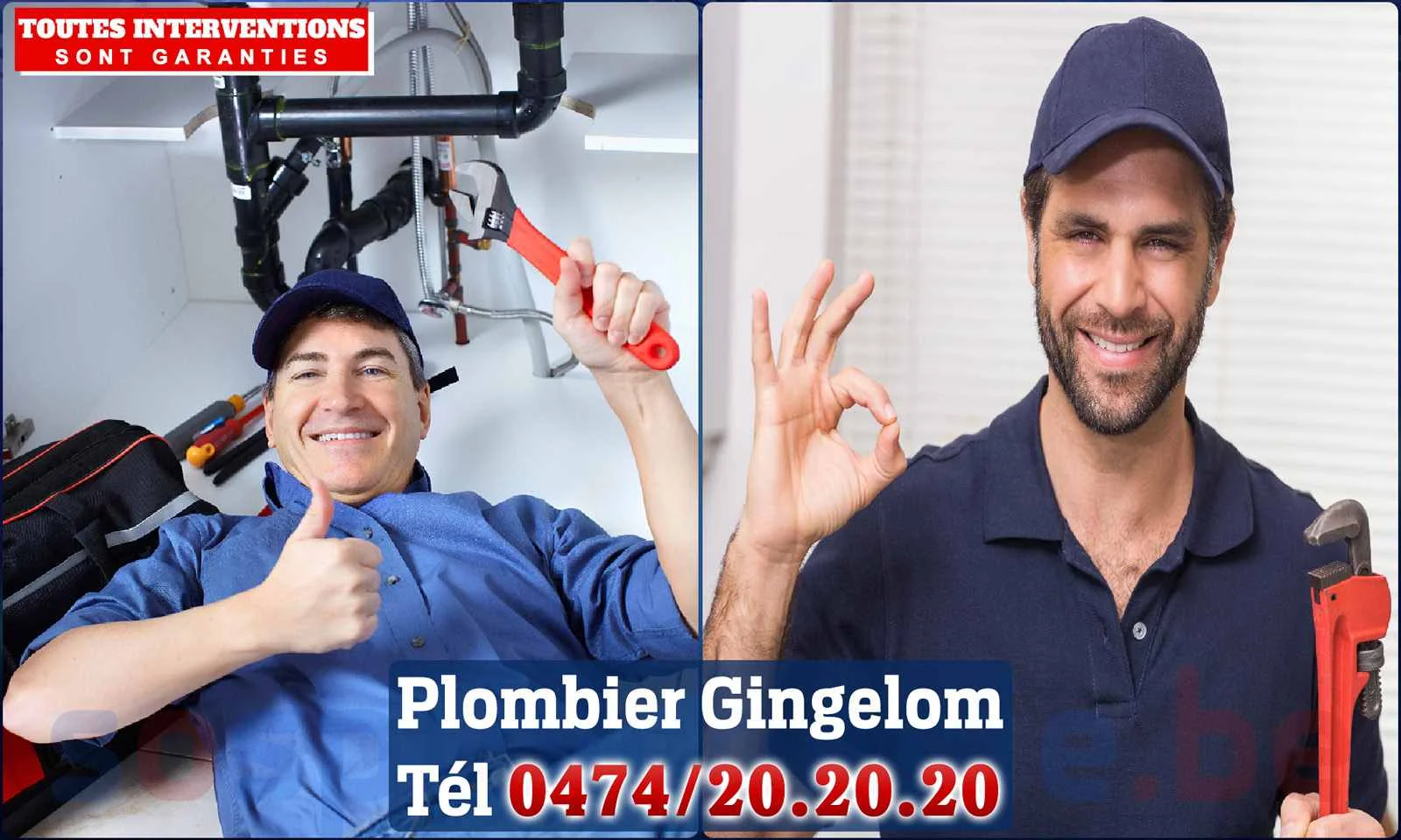 SOS Plomberie - Plombier Gingelom pour installation et réparation