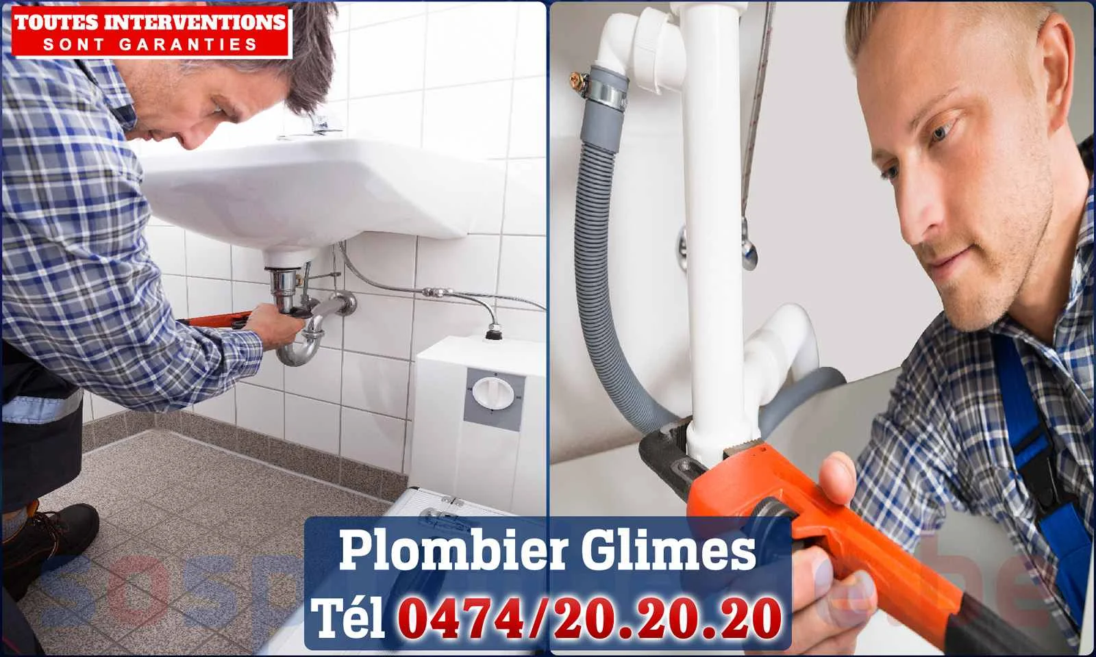 SOS Plomberie - Plombier Glimes pour installation et
                    réparation