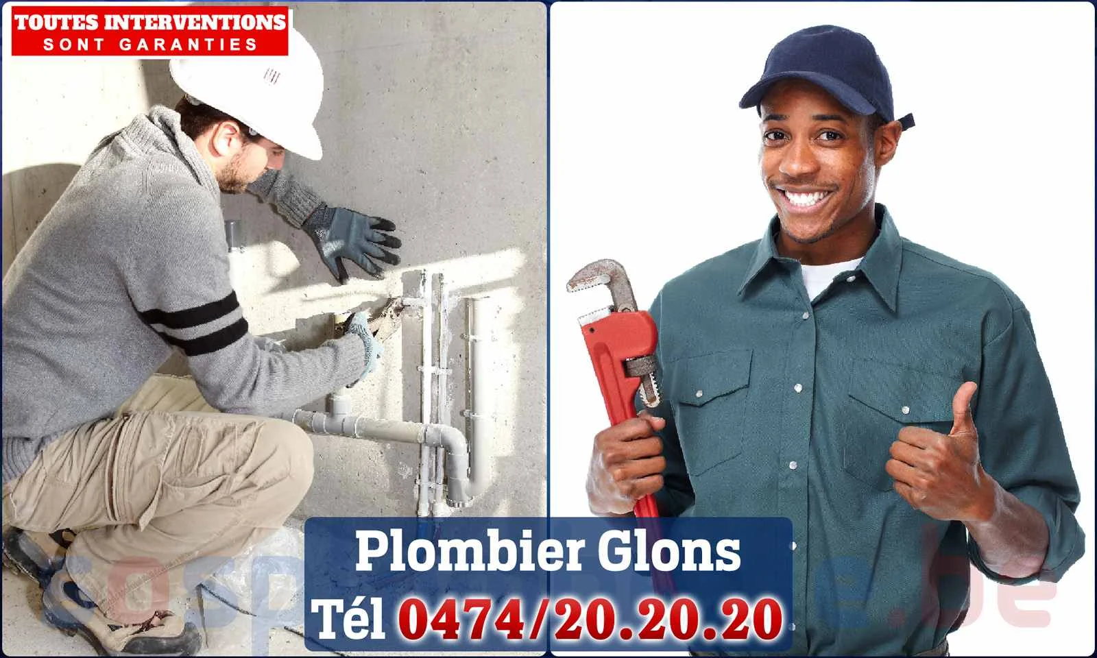 SOS Plomberie - Plombier Glons pour installation et
                    réparation