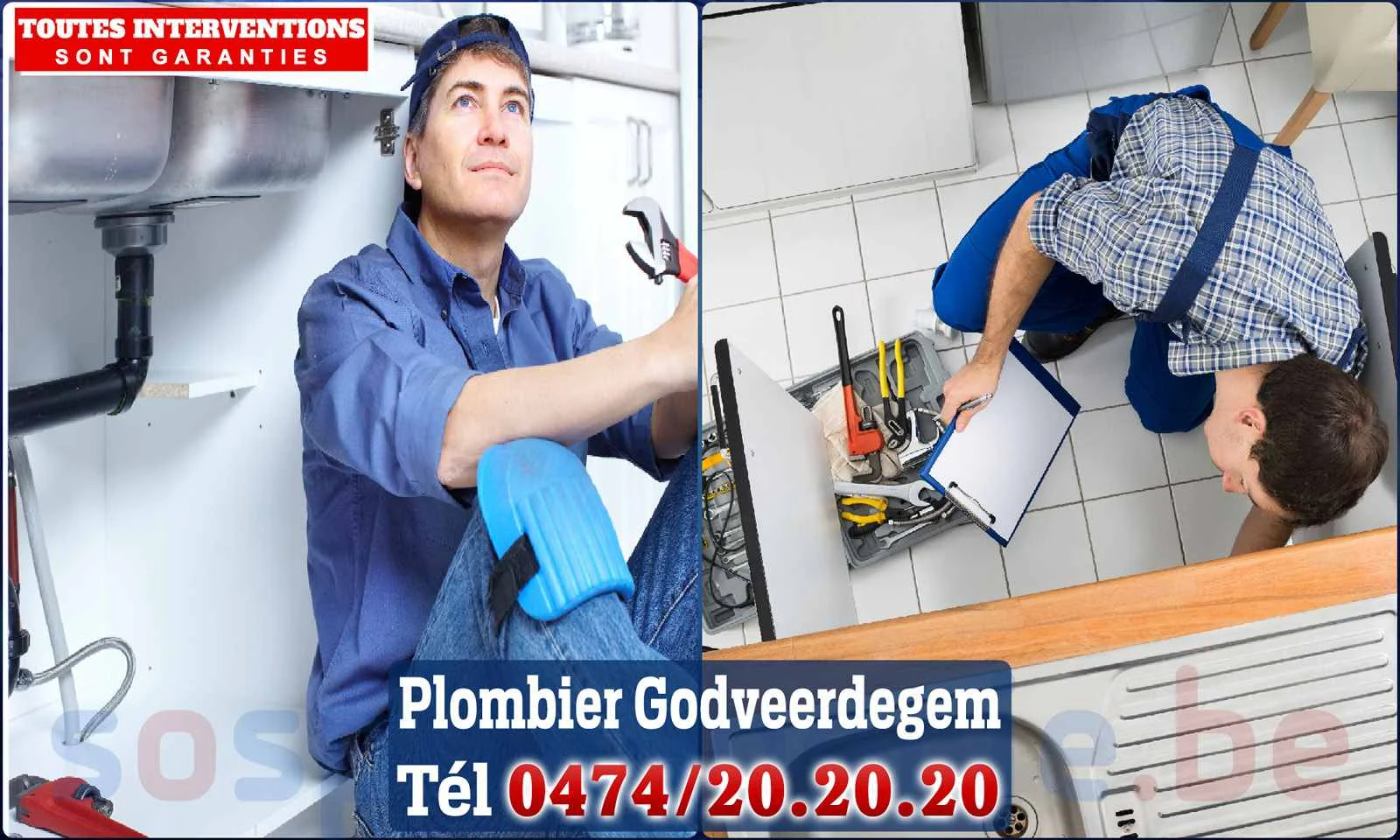 SOS Plomberie - Plombier Godveerdegem pour installation et
                    réparation