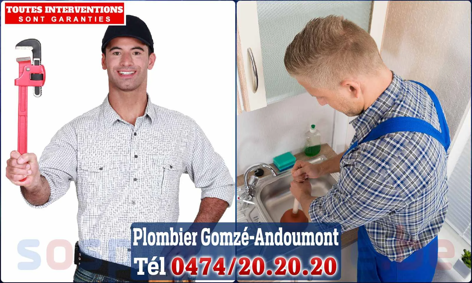 SOS Plomberie - Plombier Gomzé-Andoumont pour installation et
                    réparation