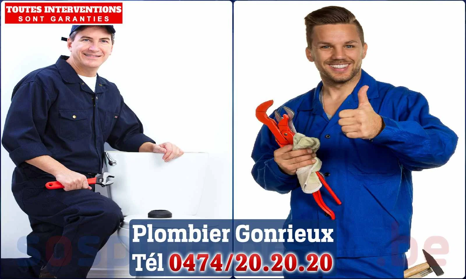 SOS Plomberie - Plombier Gonrieux pour installation et
                    réparation