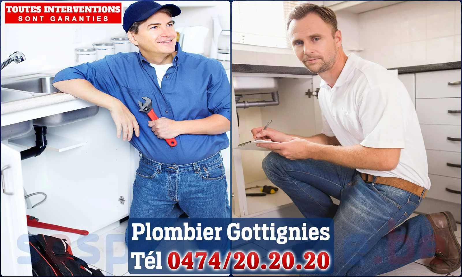 SOS Plomberie - Plombier Gottignies pour installation et
                    réparation
