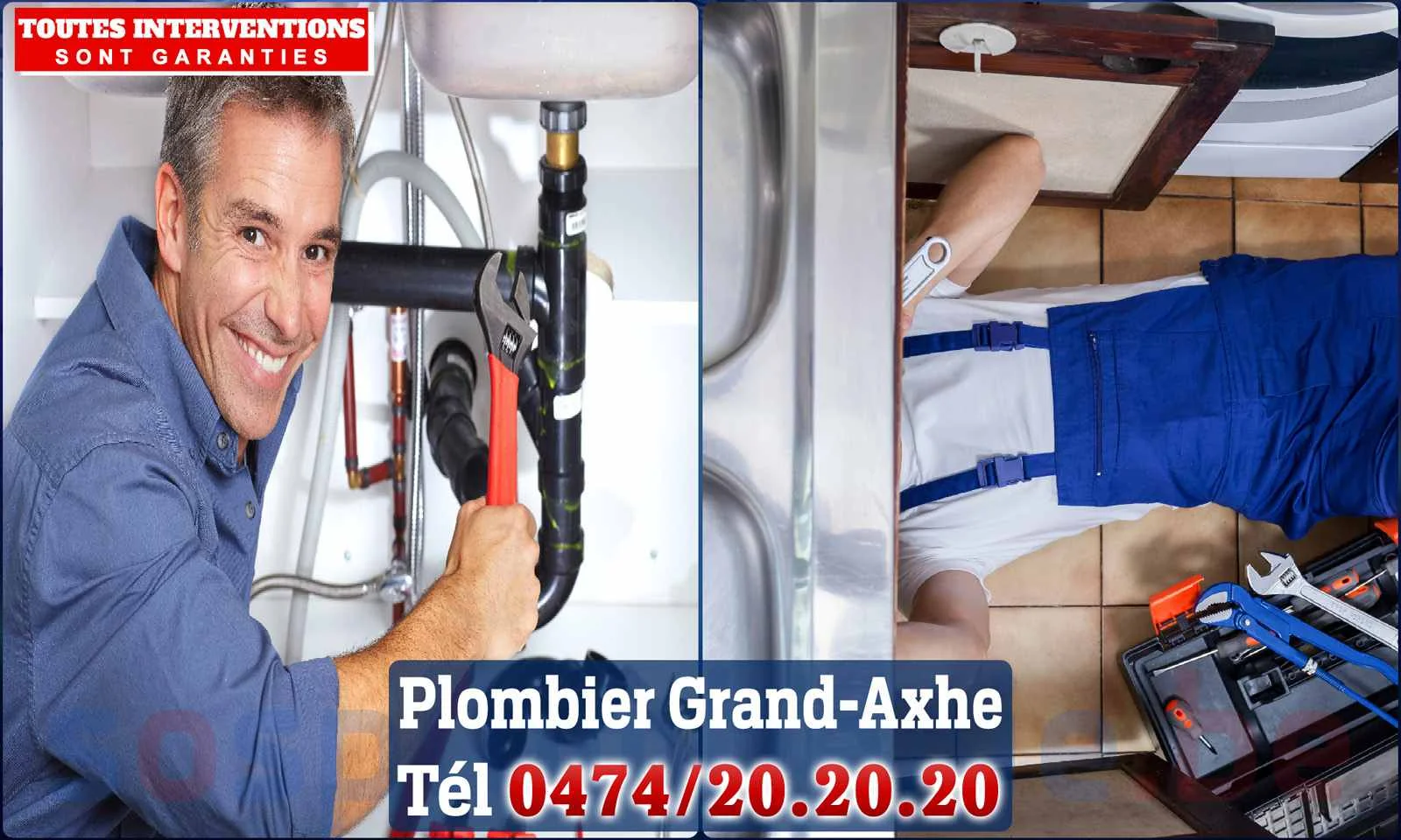 SOS Plomberie - Plombier Grand-Axhe pour installation et
                    réparation