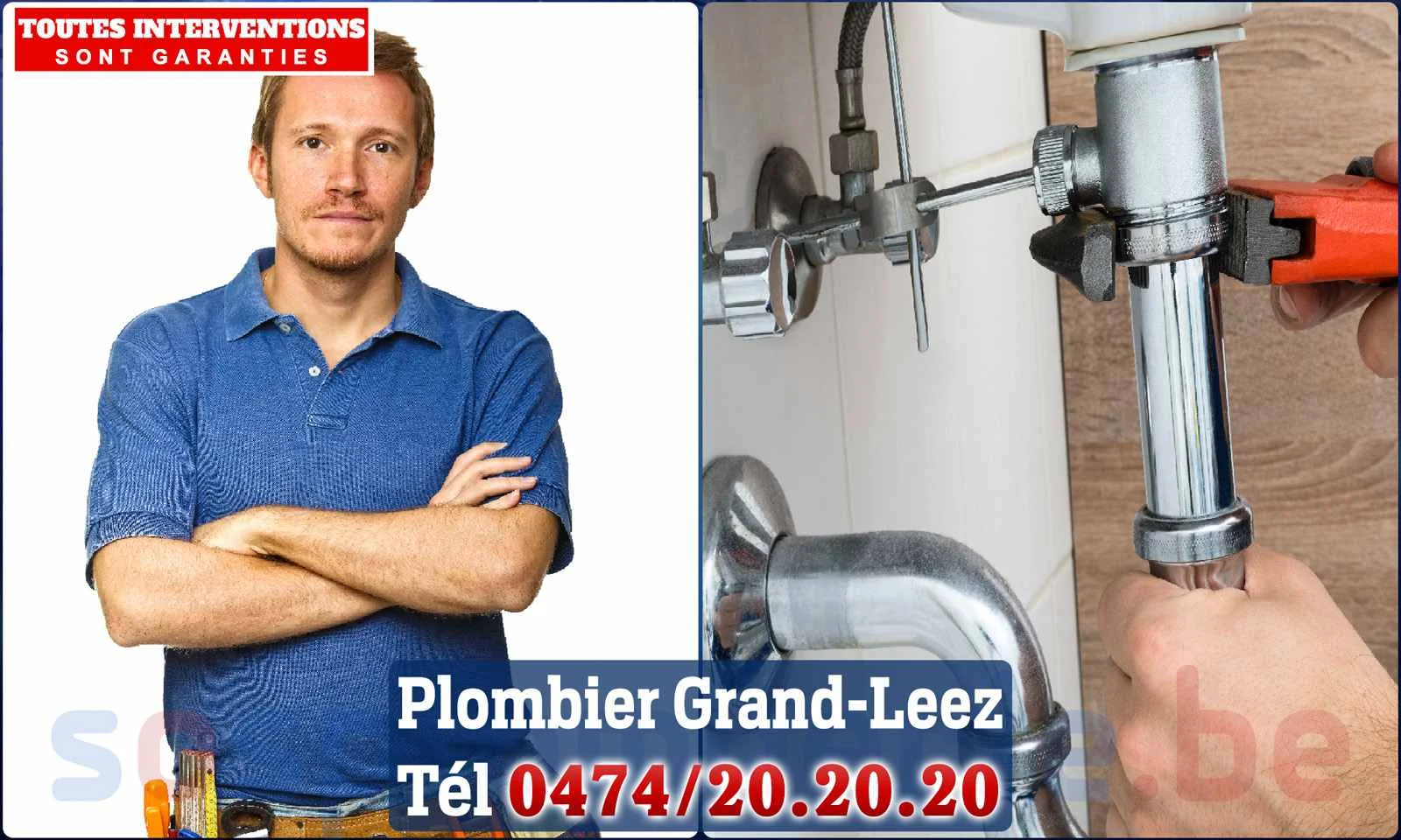 SOS Plomberie - Plombier Grand-Leez pour installation et
                    réparation