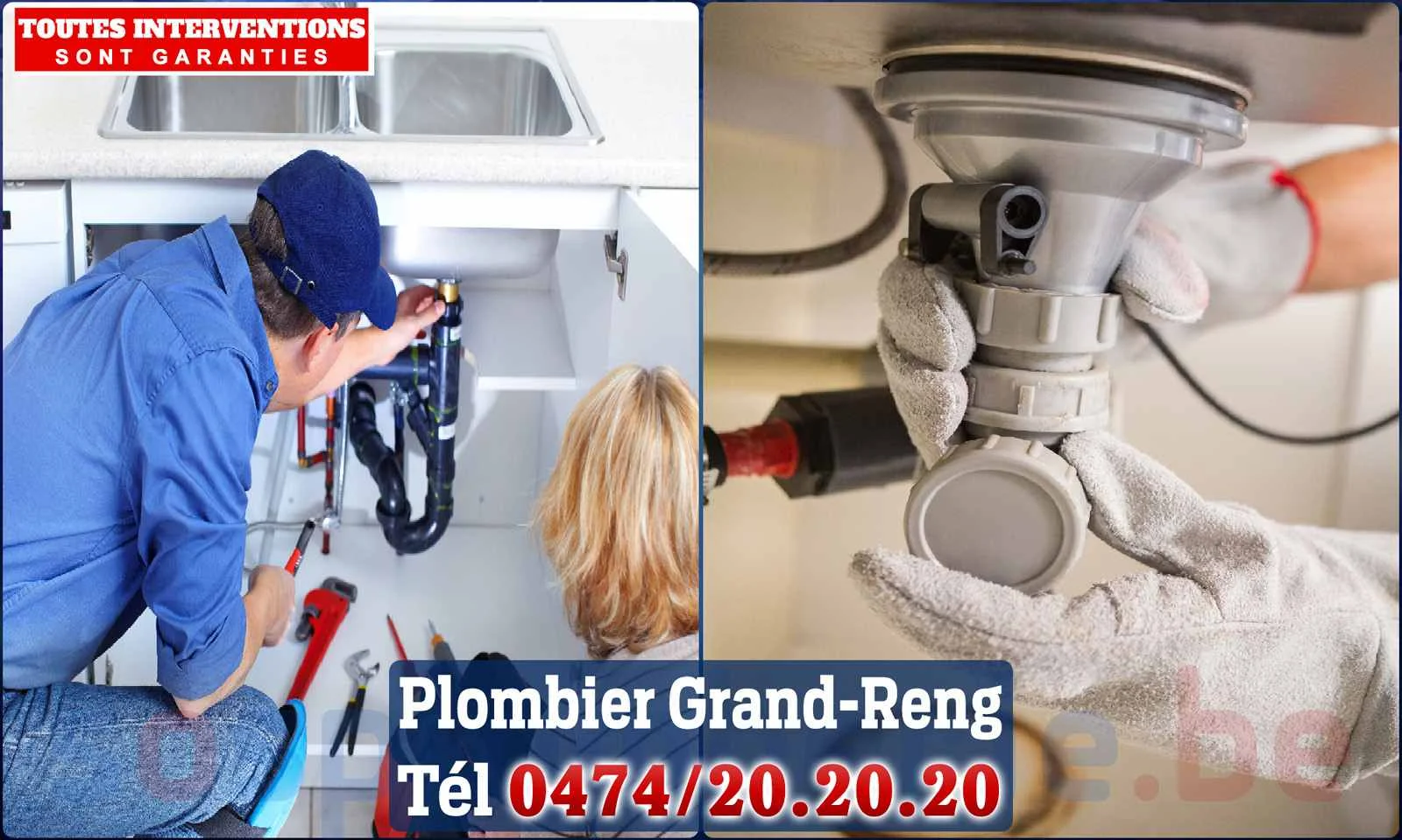 SOS Plomberie - Plombier Grand-Reng pour installation et
                    réparation