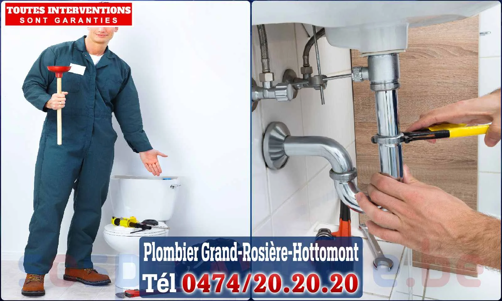 SOS Plomberie - Plombier Grand-Rosière-Hottomont pour installation et
                    réparation