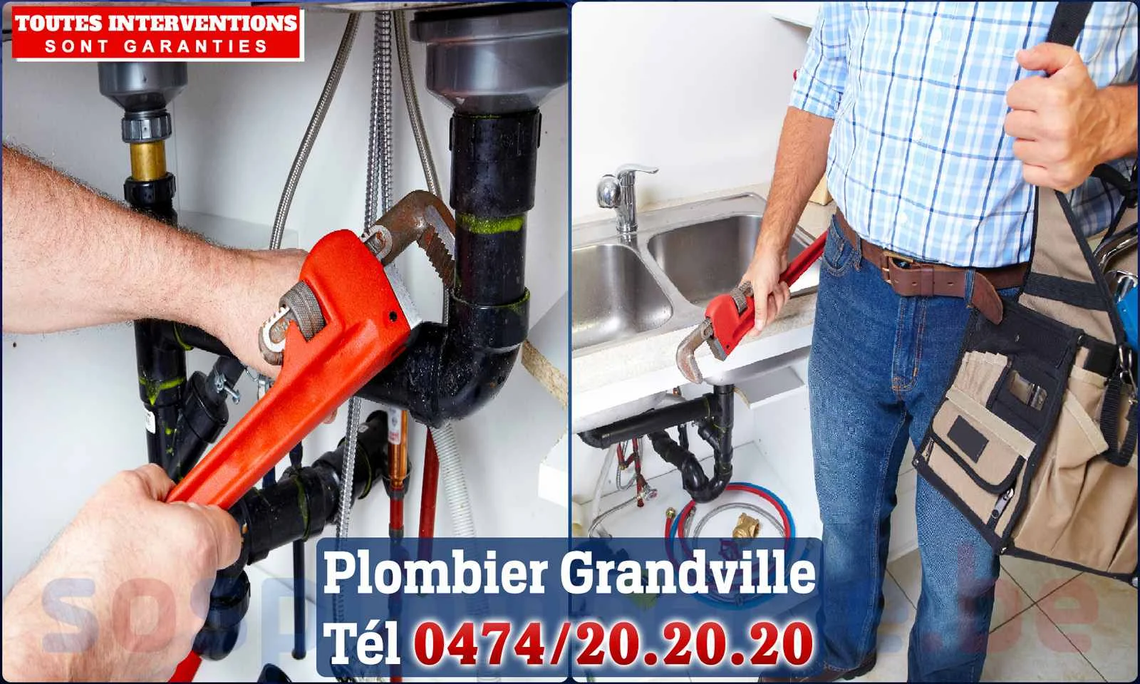 SOS Plomberie - Plombier Grandville pour installation et
                    réparation