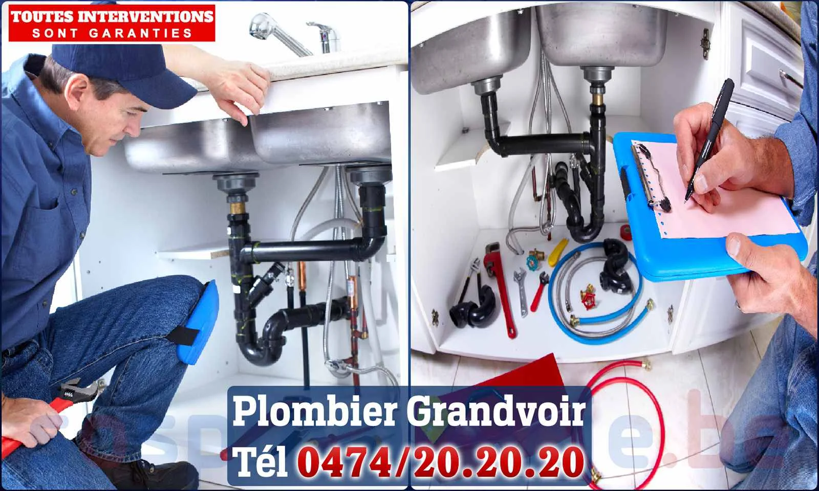 SOS Plomberie - Plombier Grandvoir pour installation et
                    réparation