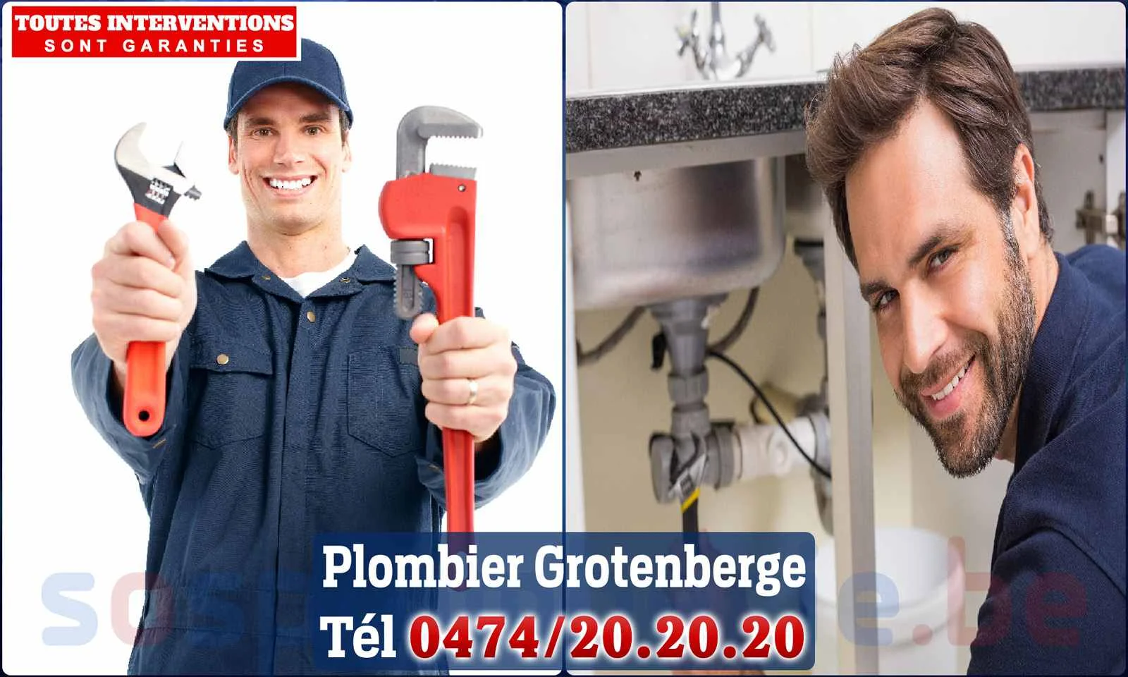 SOS Plomberie - Plombier Grotenberge pour installation et
                    réparation