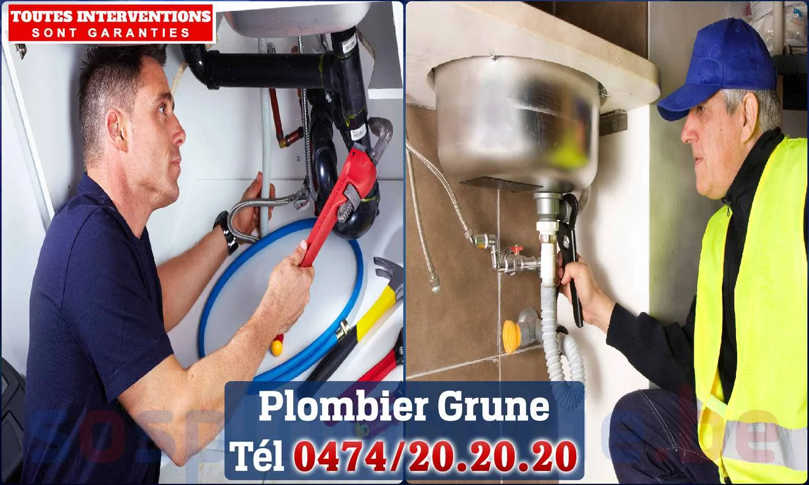 SOS Plomberie - Plombier Grune pour installation et
                    réparation