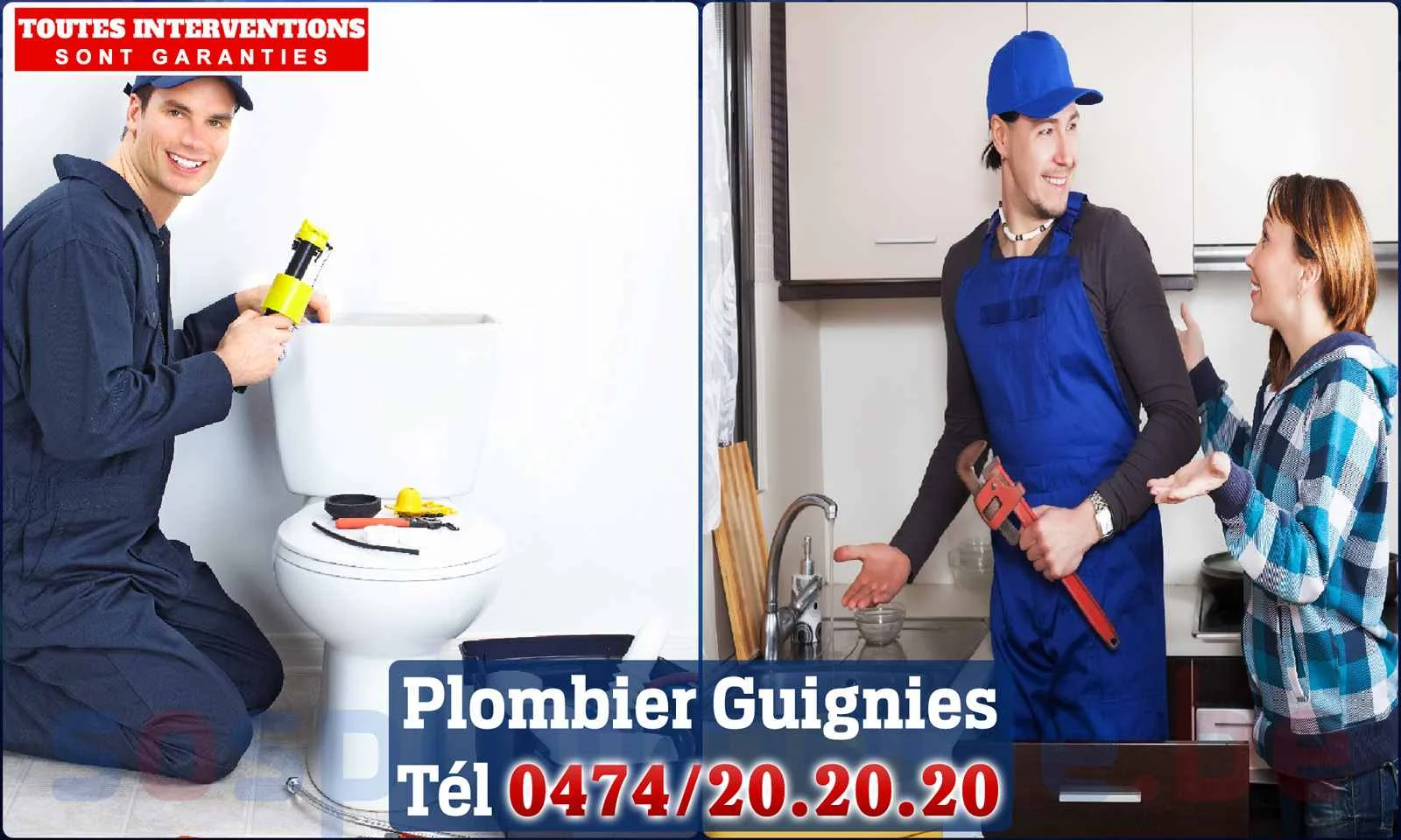 SOS Plomberie - Plombier Guignies pour installation et
                    réparation