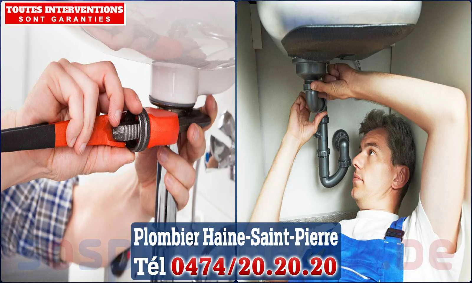 SOS Plomberie - Plombier Haine-Saint-Pierre pour installation et
                    réparation