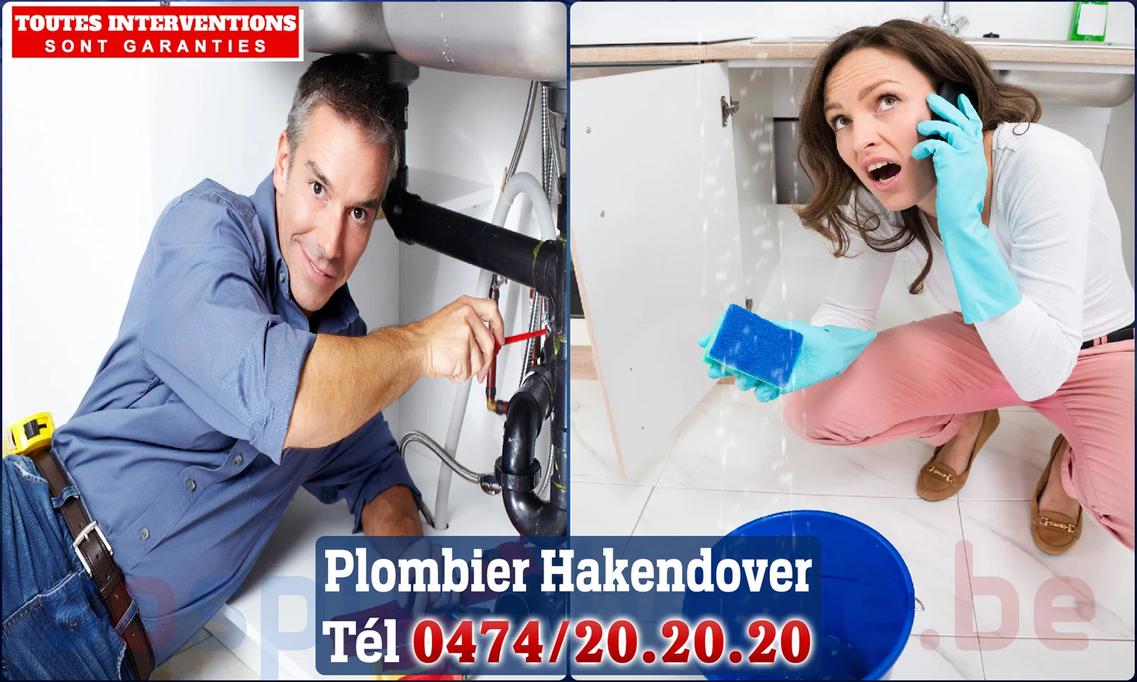 SOS Plomberie - Plombier Hakendover pour installation et
                    réparation