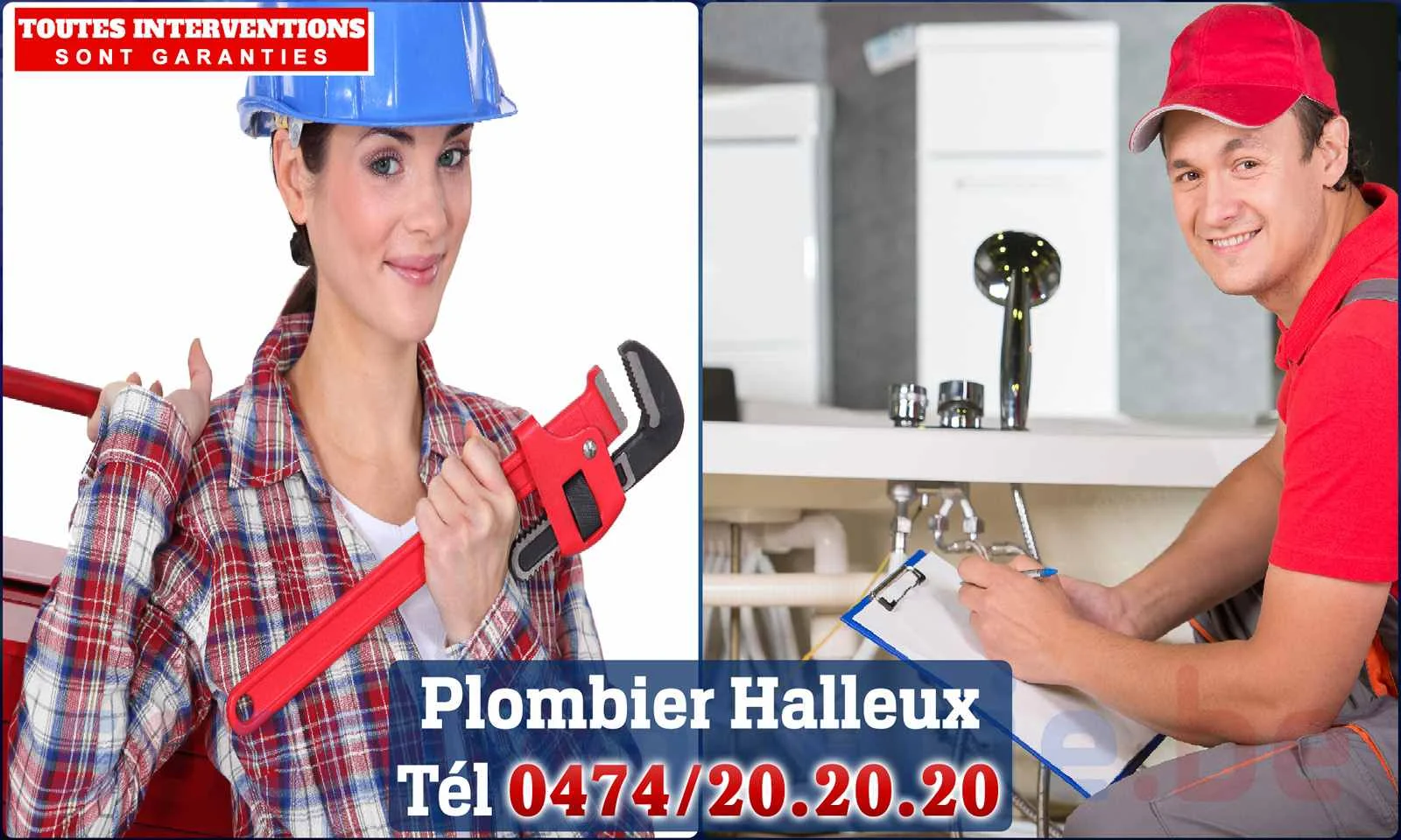 SOS Plomberie - Plombier Halleux pour installation et
                    réparation