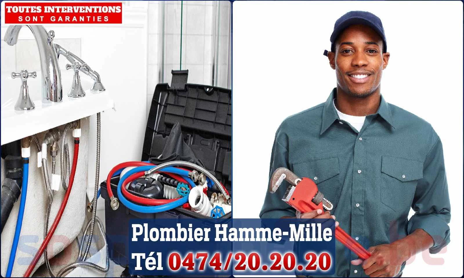 SOS Plomberie - Plombier Hamme-Mille pour installation et
                    réparation