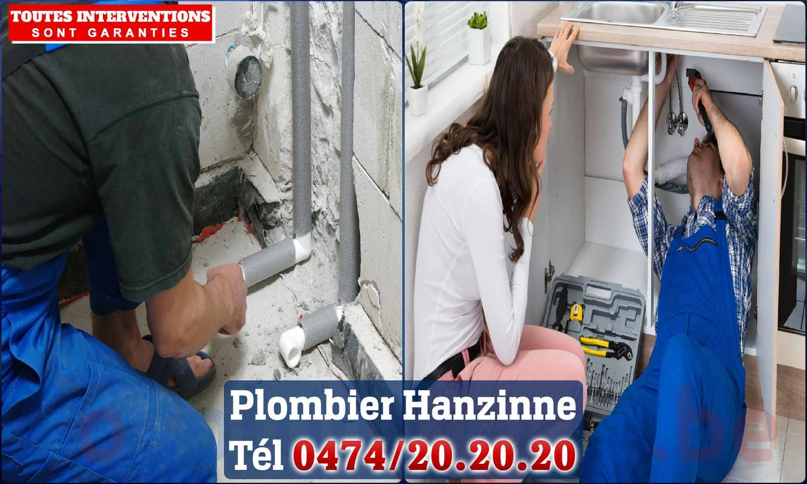 SOS Plomberie - Plombier Hanzinne pour installation et
                    réparation