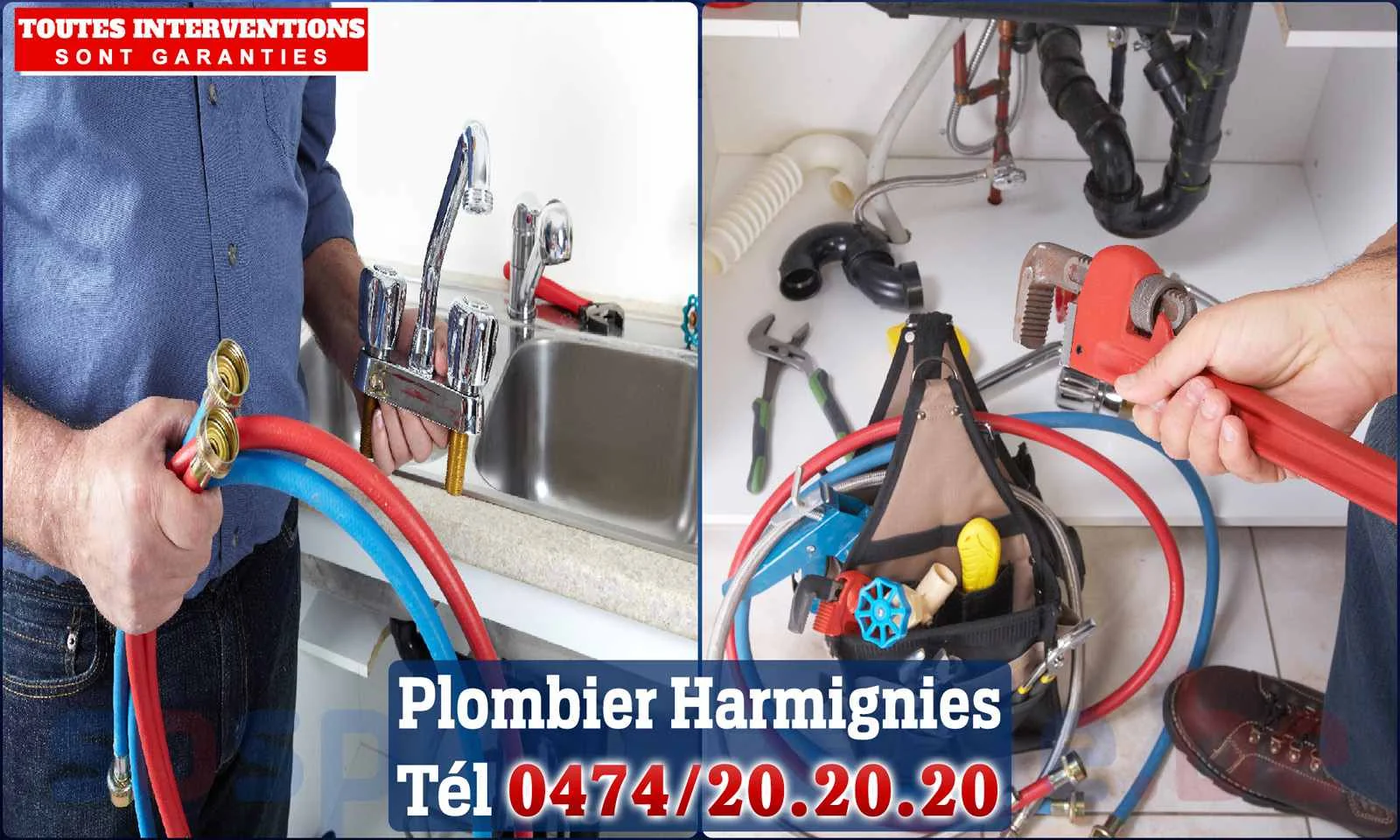 SOS Plomberie - Plombier Harmignies pour installation et
                    réparation