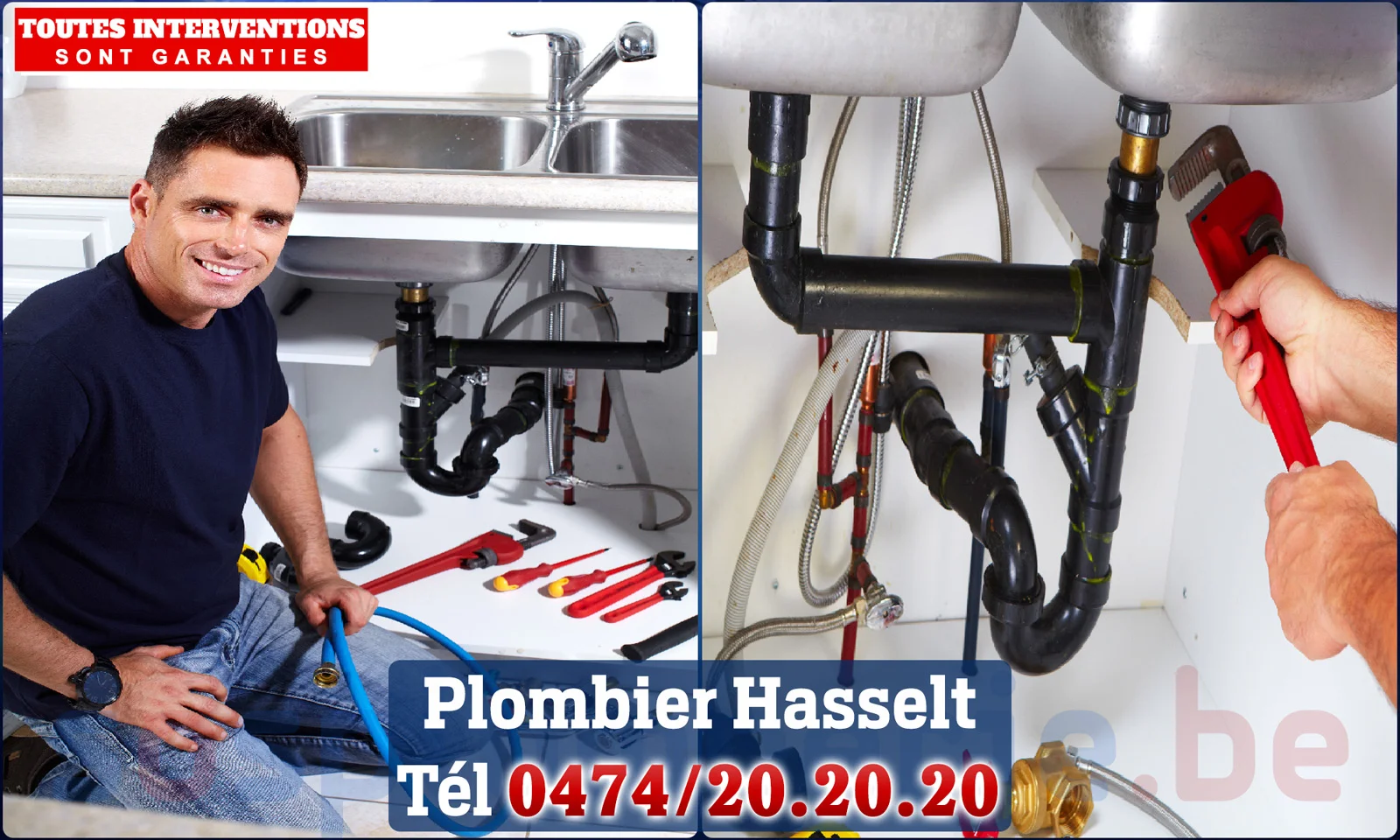 SOS Plomberie - Plombier Hasselt pour installation et réparation