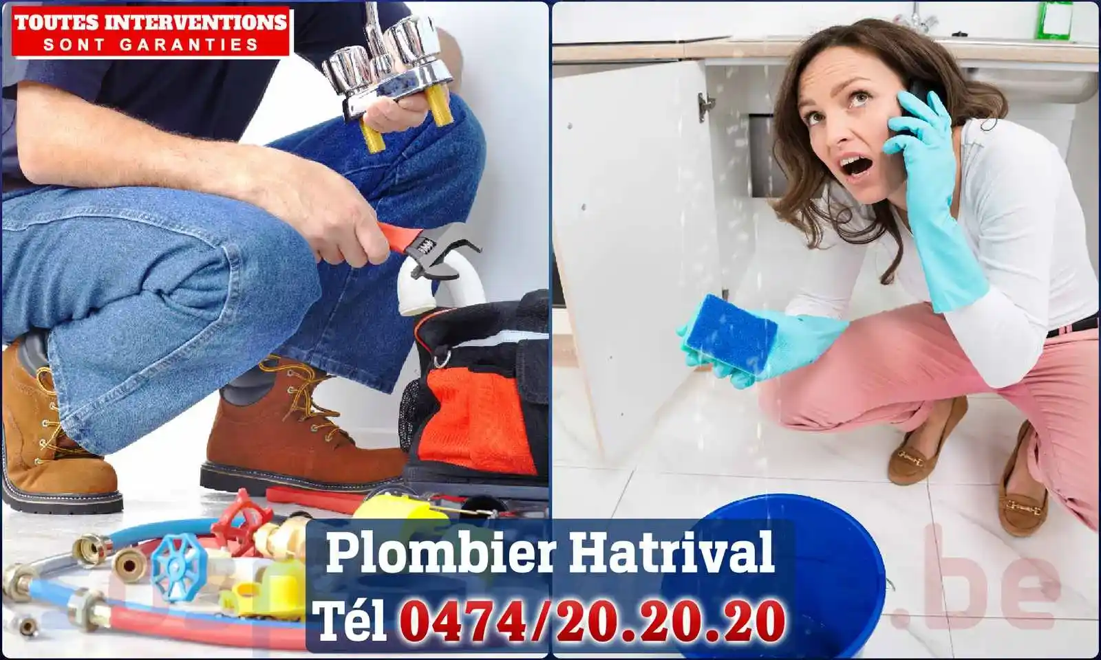 SOS Plomberie - Plombier Hatrival pour installation et
                    réparation