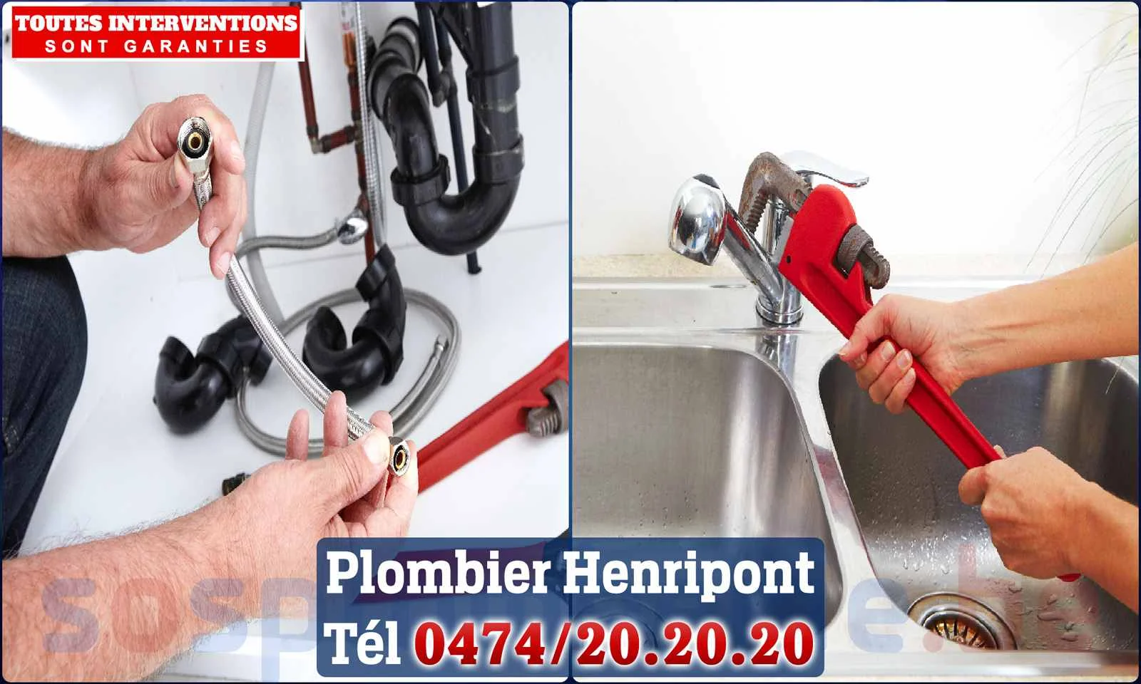 SOS Plomberie - Plombier Henripont pour installation et
                    réparation