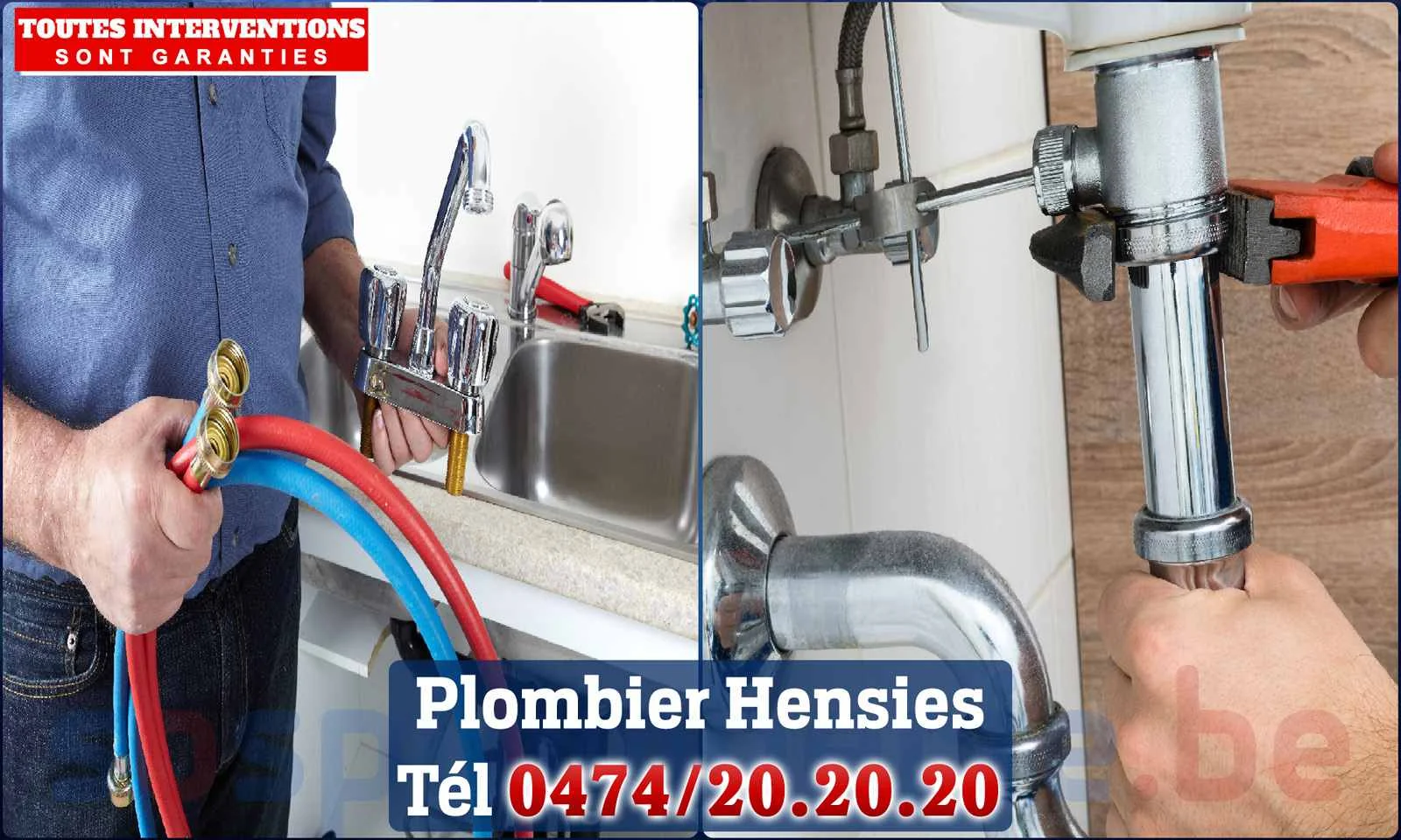 SOS Plomberie - Plombier Hensies pour installation et réparation