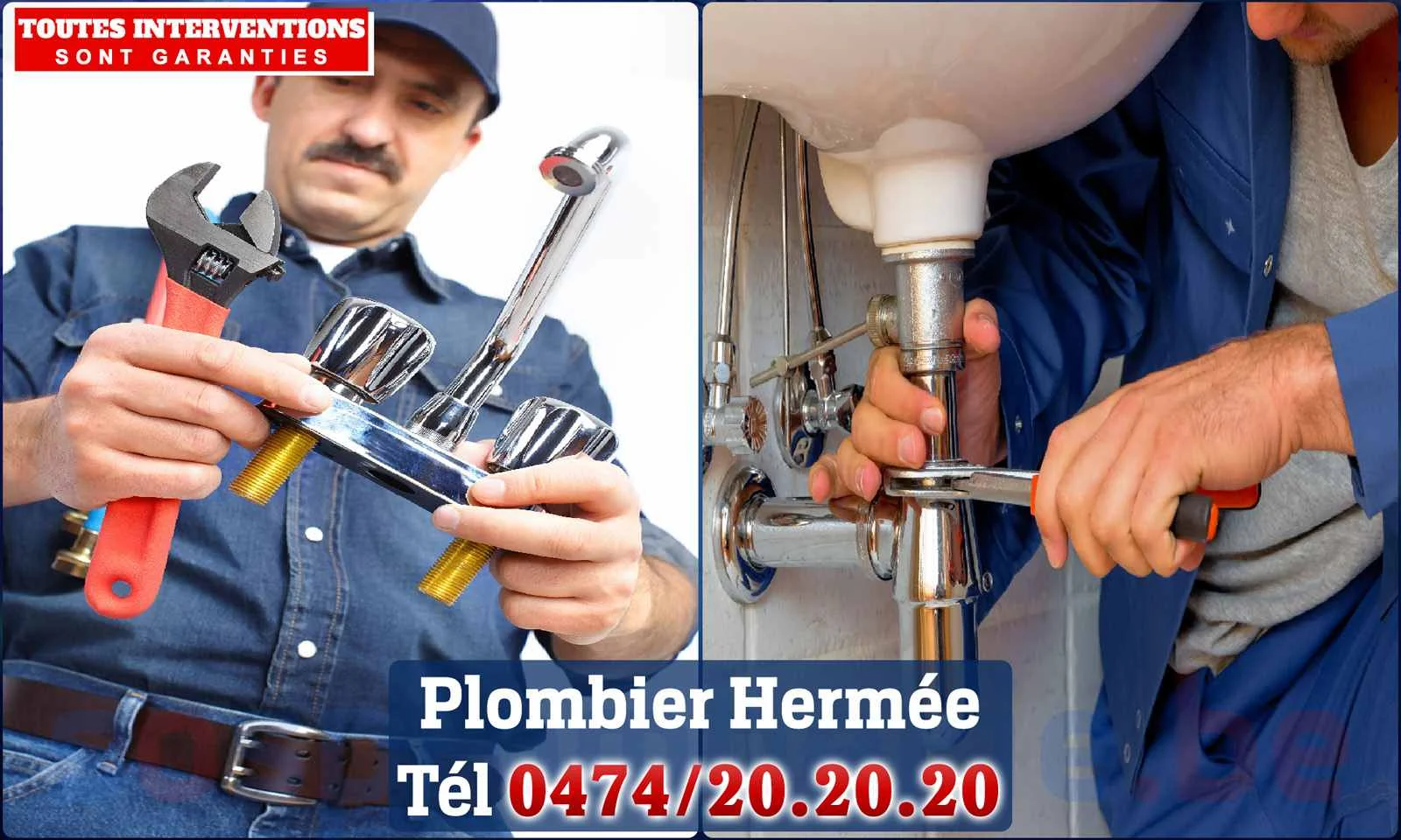 SOS Plomberie - Plombier Hermée pour installation et
                    réparation