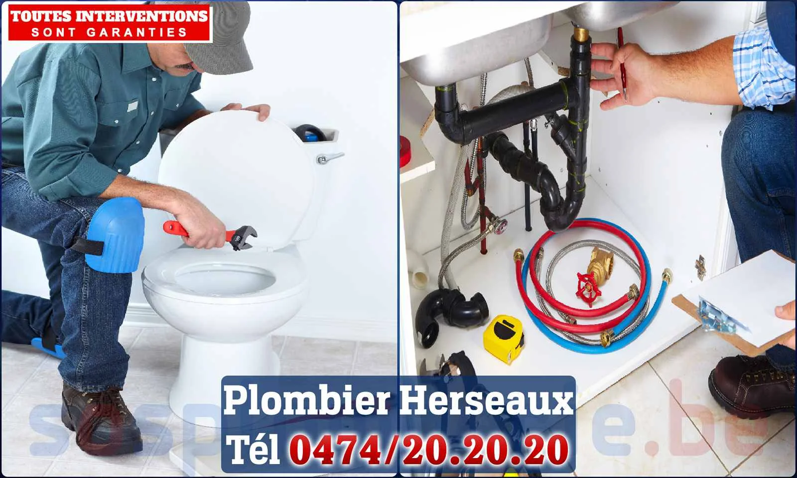 SOS Plomberie - Plombier Herseaux pour installation et
                    réparation