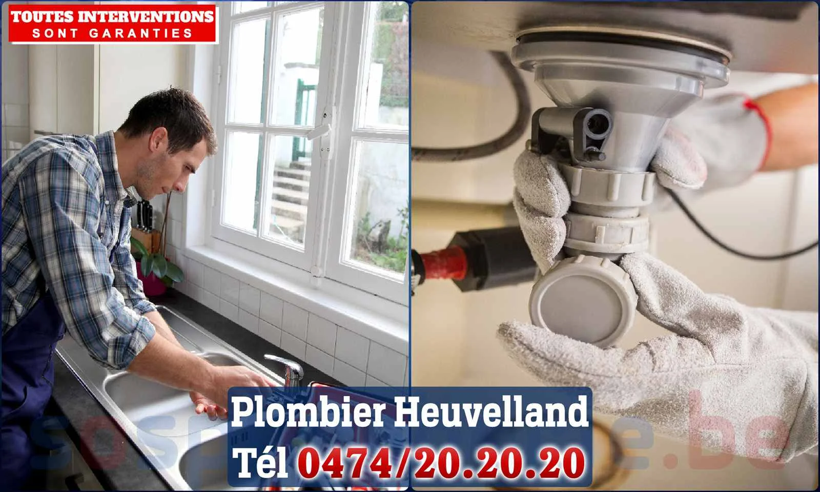 SOS Plomberie - Plombier Heuvelland pour installation et réparation