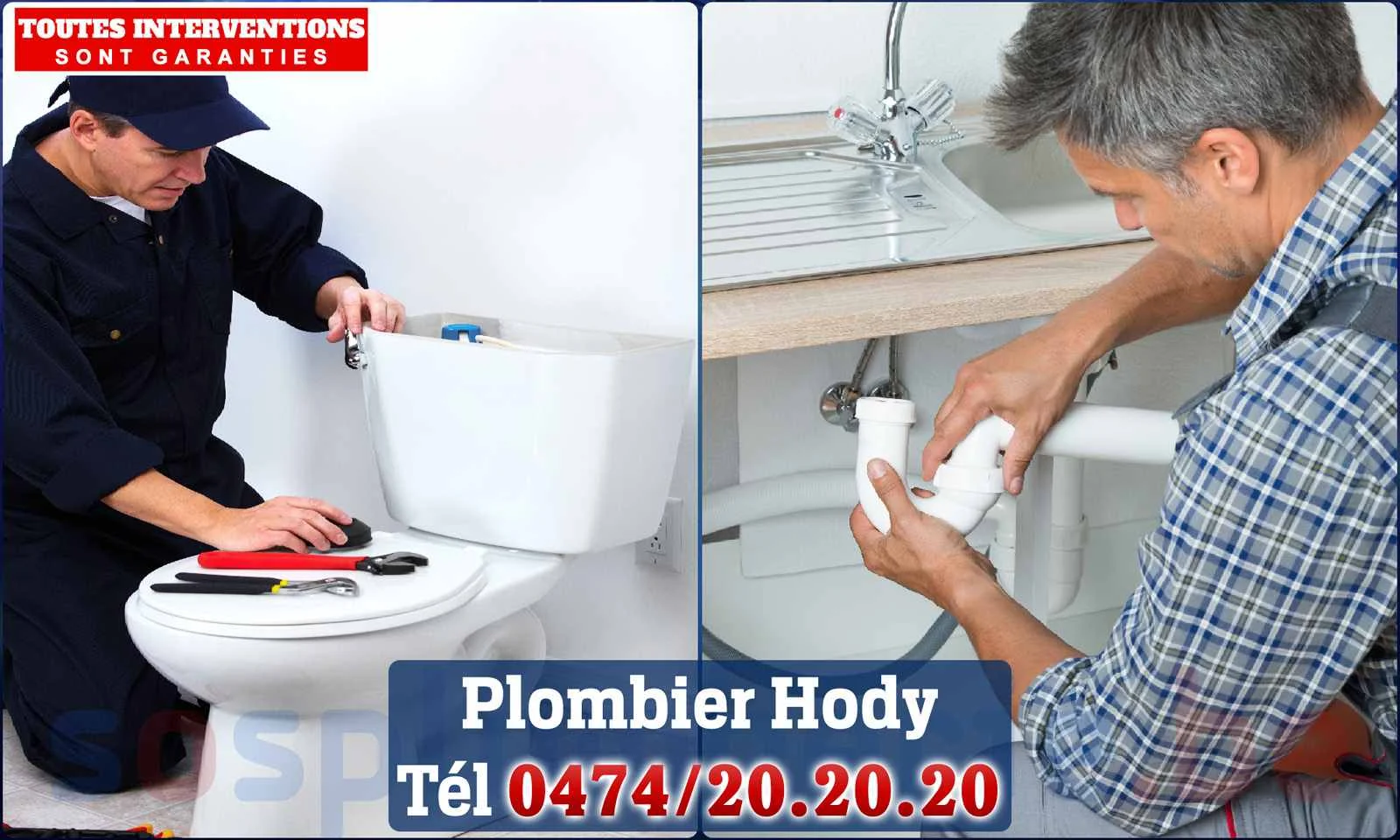 SOS Plomberie - Plombier Hody pour installation et
                    réparation