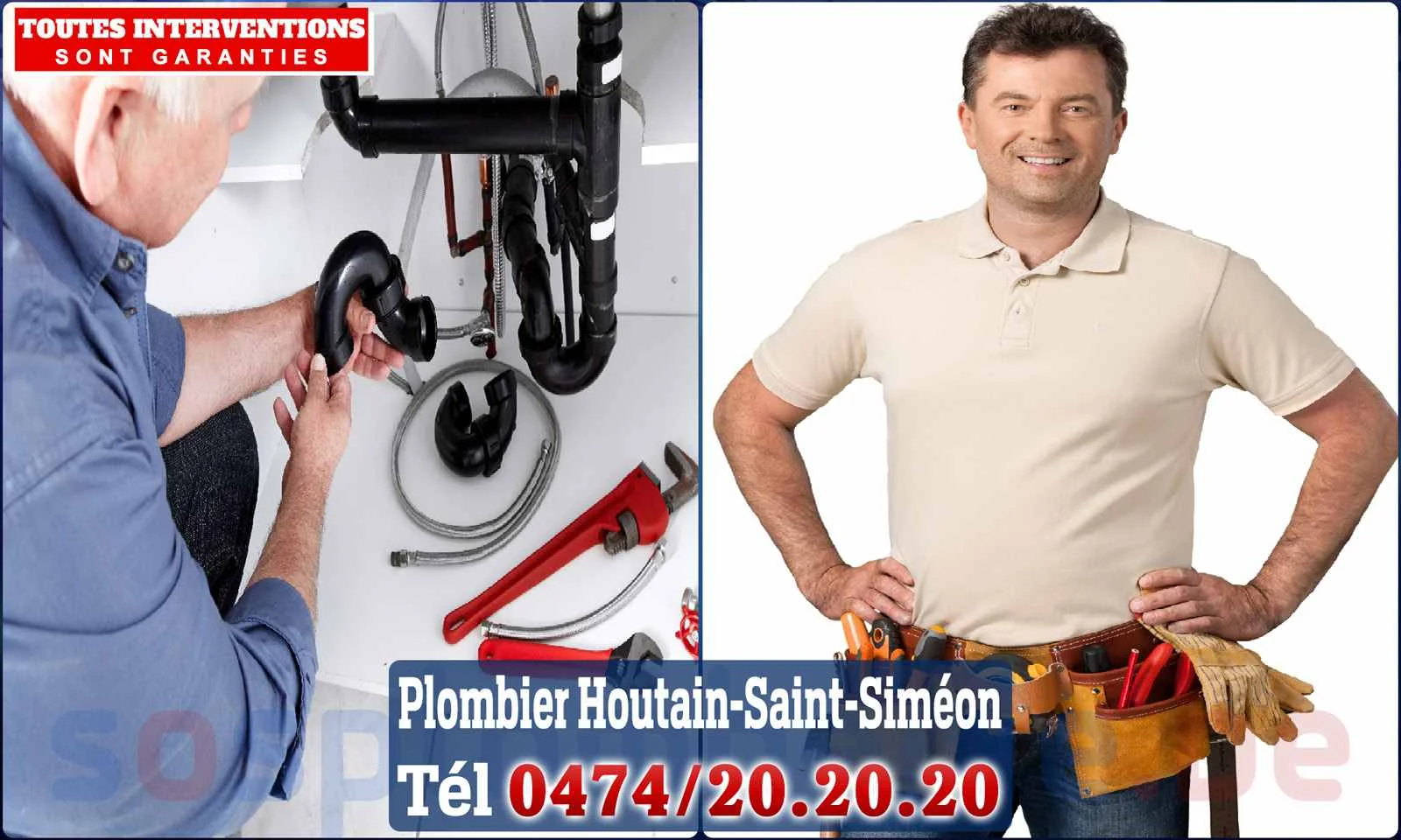 SOS Plomberie - Plombier Houtain-Saint-Siméon pour installation et
                    réparation