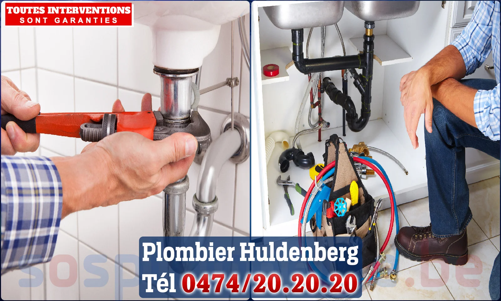 SOS Plomberie - Plombier Huldenberg pour installation et réparation