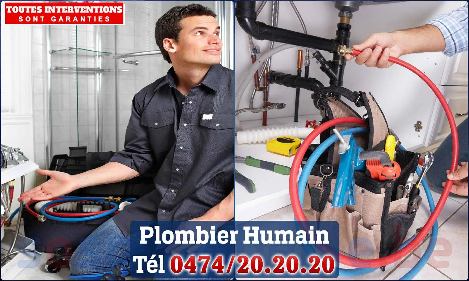 SOS Plomberie - Plombier Humain pour installation et
                    réparation