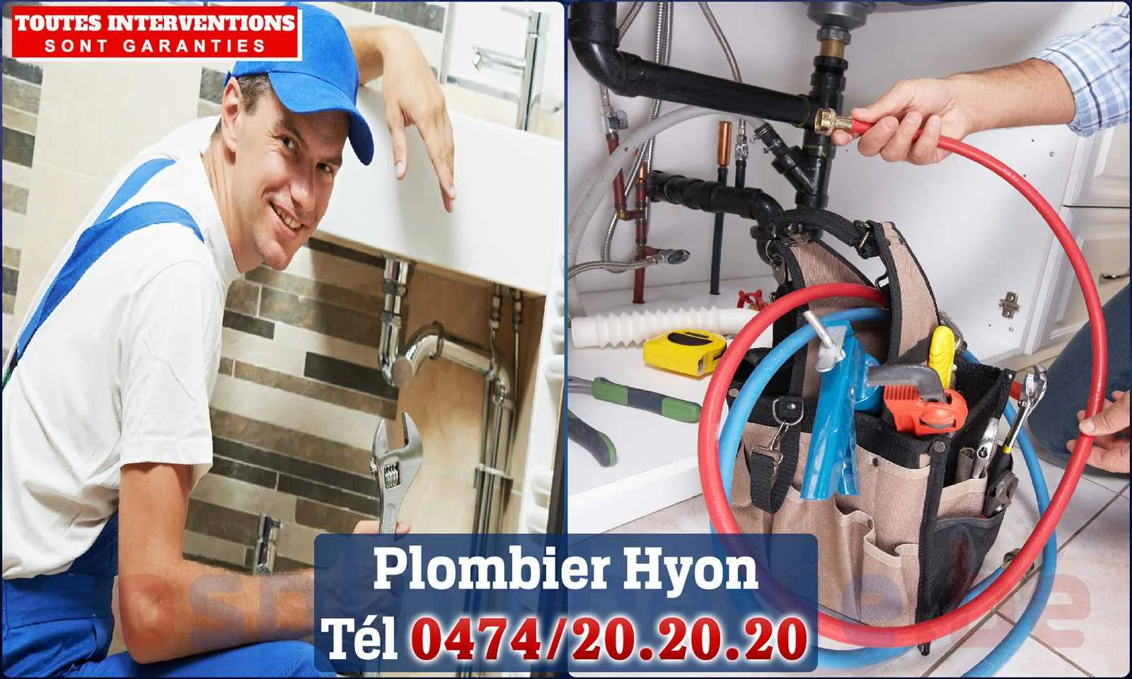 SOS Plomberie - Plombier Hyon pour installation et
                    réparation