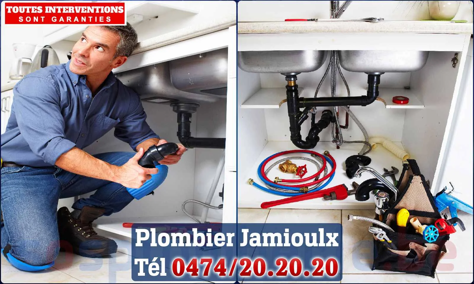 SOS Plomberie - Plombier Jamioulx pour installation et
                    réparation