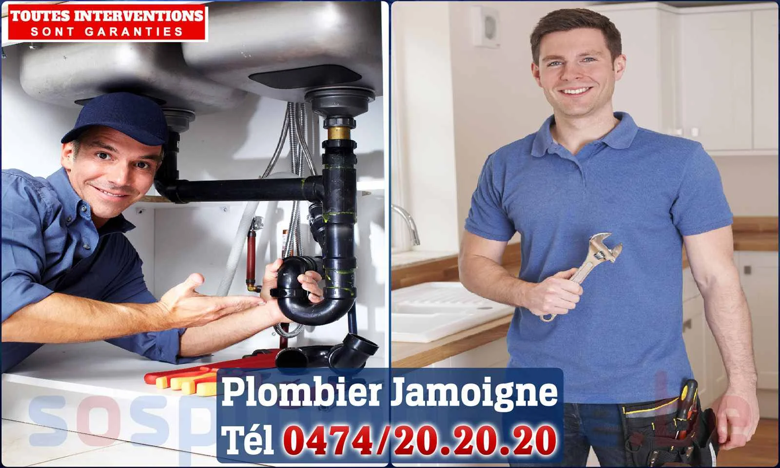 SOS Plomberie - Plombier Jamoigne pour installation et
                    réparation