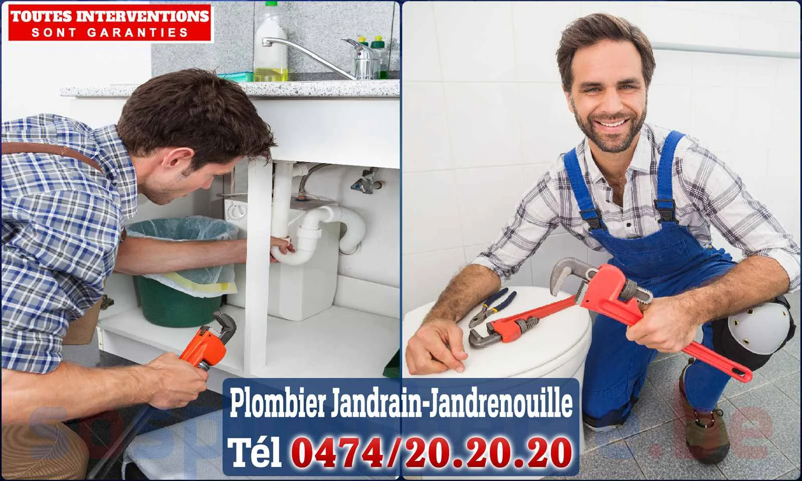 SOS Plomberie - Plombier Jandrain-Jandrenouille pour installation et
                    réparation