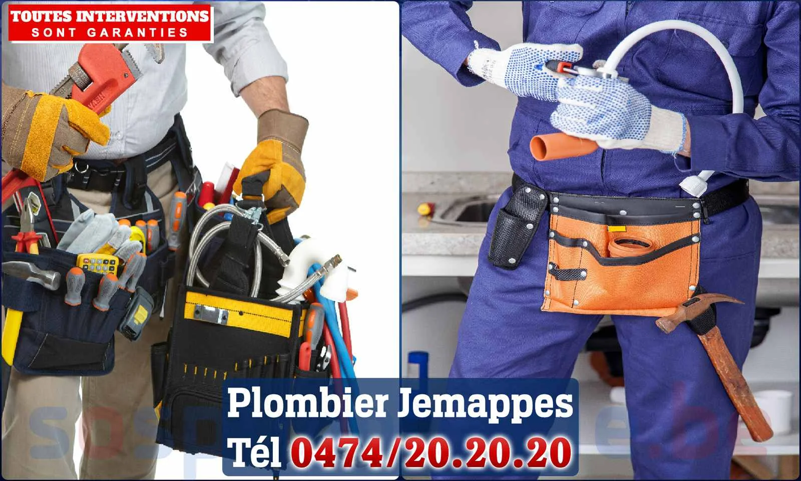 SOS Plomberie - Plombier Jemappes pour installation et
                    réparation